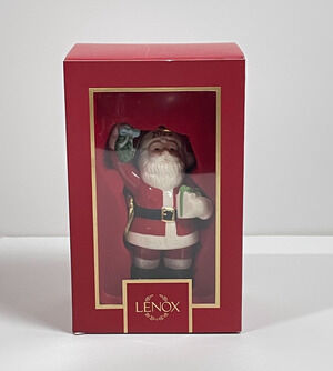 Lenox 2025 Santa with Mistletoe Ornament